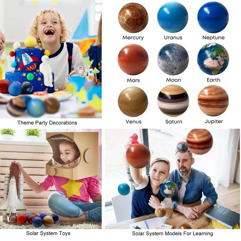 

Solar System Planets Bouncy Balls 10Pcs Solar System Planets Stress Balls Preschool Learning Toys For Party Favors Birthday Gift