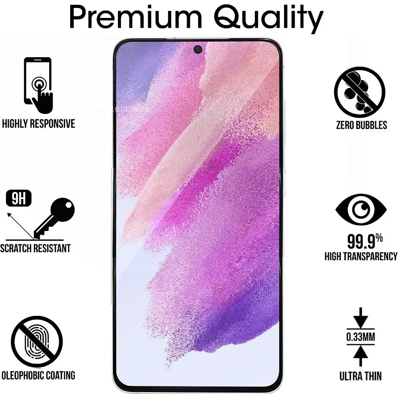4 шт. Защитная пленка для экрана Samsung Galaxy A54 S21FE 5G A52 A53 A72 S20FE A33 A34 A32 A14 A52S A73
