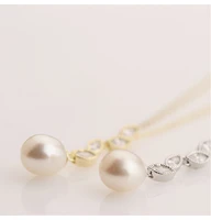 s925 sterling silver natural pearl necklace womens cool style design sense leaves geometric fashion new pop style does not fade