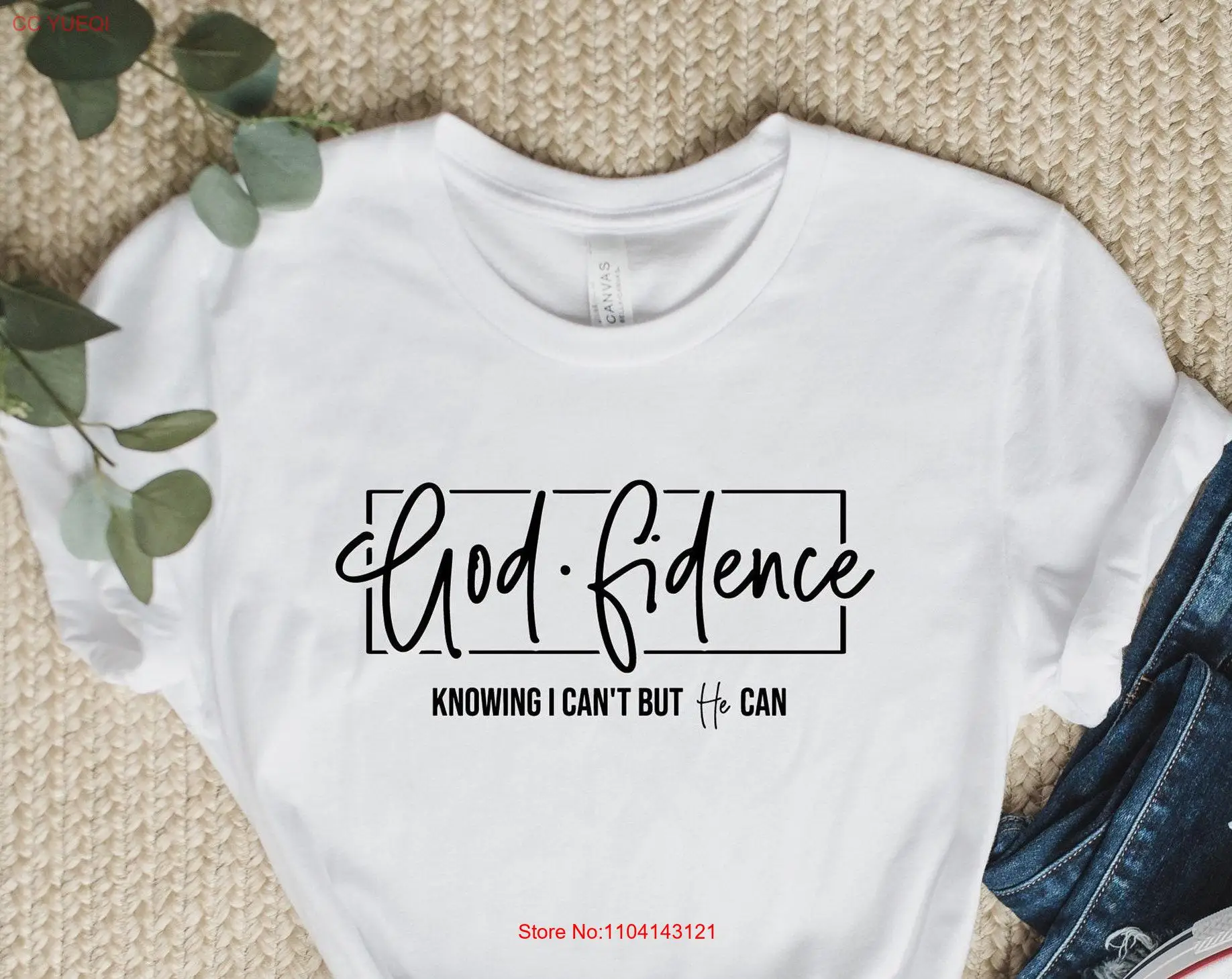 Бог Влияние Знаю я не могу он Футболка Христианская церковь Ворстная футболка