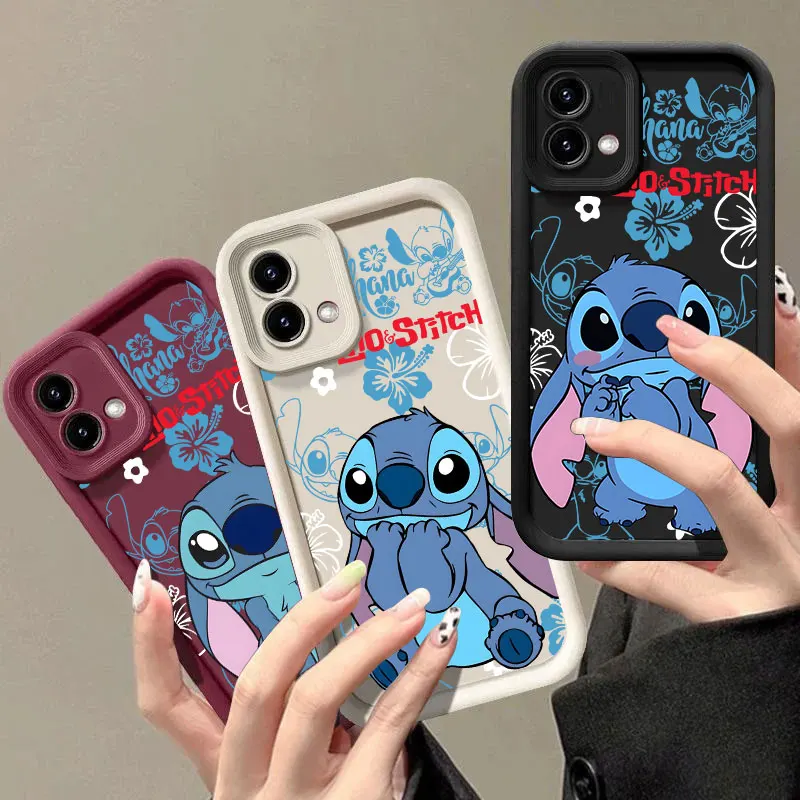 Фото Чехол для телефона Ohana Stitch Lilo для Motorola Moto G06 G56 G86 G96 G100 5G Edge 60 70 Fusion 50 Pro 40 Neo G85 G84 G75 G53 G60 №2