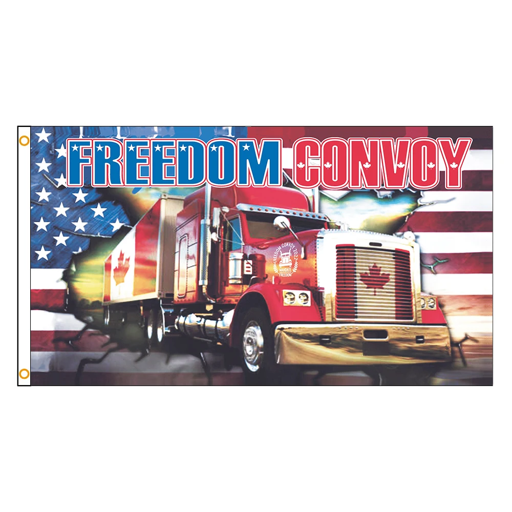 

Dsflag 3X5Fts 90X150cm flag of canada freedom convoy USA grommets Flying Banner For decoration