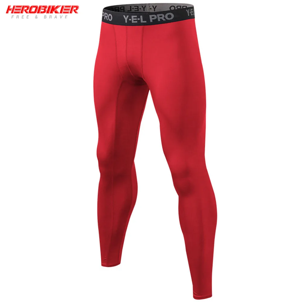 

HEROBIKER мужское Спортивное нижнее белье для бега облегающие брюки для фитнеса компрессионные брюки для мотокросса Многослойные быстросохнущ...