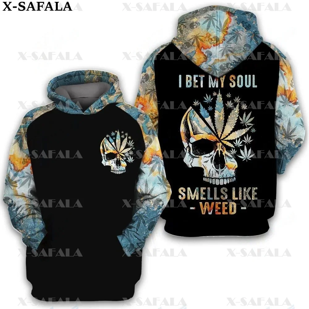 

Smoker MANDALA LOVE WEED LEAF SKULL 3D Print Zipper Hoodie Man Female Pullover Sweatshirt Hooded Jacket Jersey Tracksuits-5