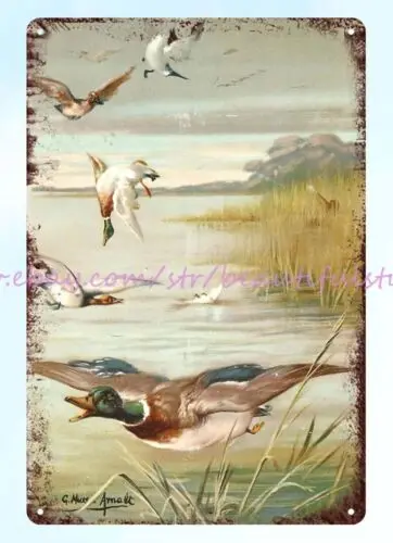 Dupont shotshell mallard duck hunting ammos металлический оловянный знак идеи дизайна гаража