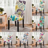 3d colorful floral print stretch chair cover high back dustproof home dining room decor chairs living room lounge chair chairs