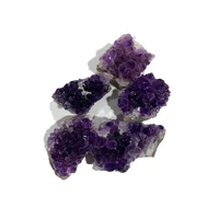 natural crystal amethyst quartz geode stone purple gemstone cluster crystal crafts for treasure gifts