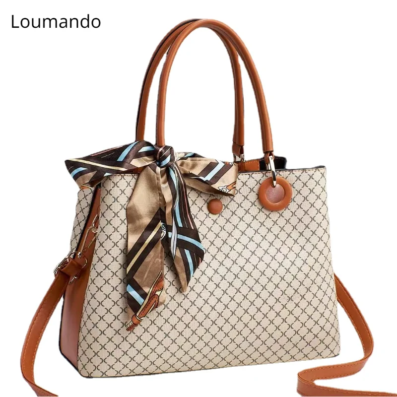 

Новинка 2023, модная и атмосферная сумка, Европейская и американская простая и вместительная сумка через плечо, декоративная женская сумка с лентой