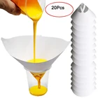 20 упаковок, 125190 микрон, конусное ситечко для краски бумаги с фотоэлементами для автомобильных пистолетов-распылителей, художественное ремесло, рисование проектов