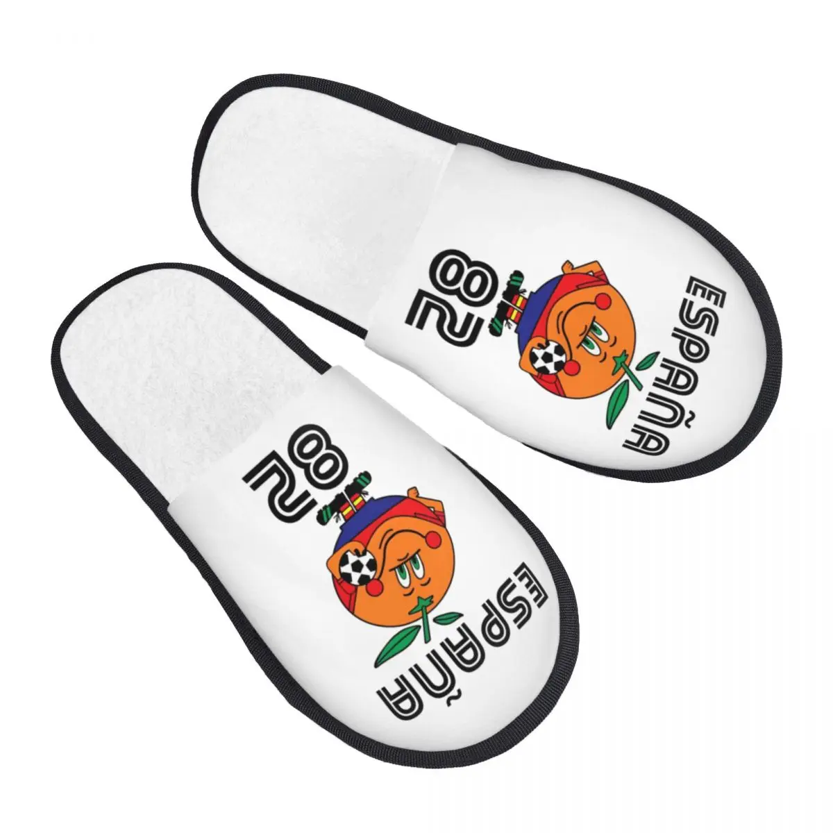 Нескользящие пушистые тапочки Naranjitos Espana 82 Испания талисман 1982 футбол мягкие