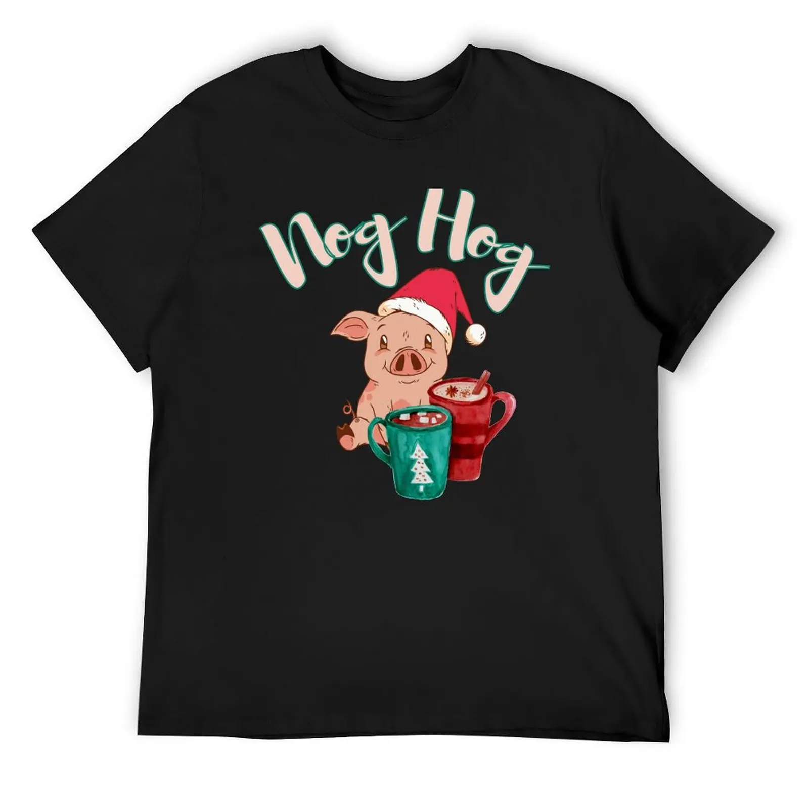 Ног Хог Не дизайн Eggnog! Забавный милый рождественский поросенок в виде яичного