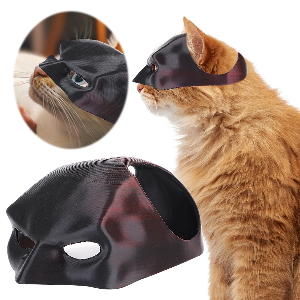 Летучая мышь Кошка Мститель Маска Черная кошка ручной работы Половина лица