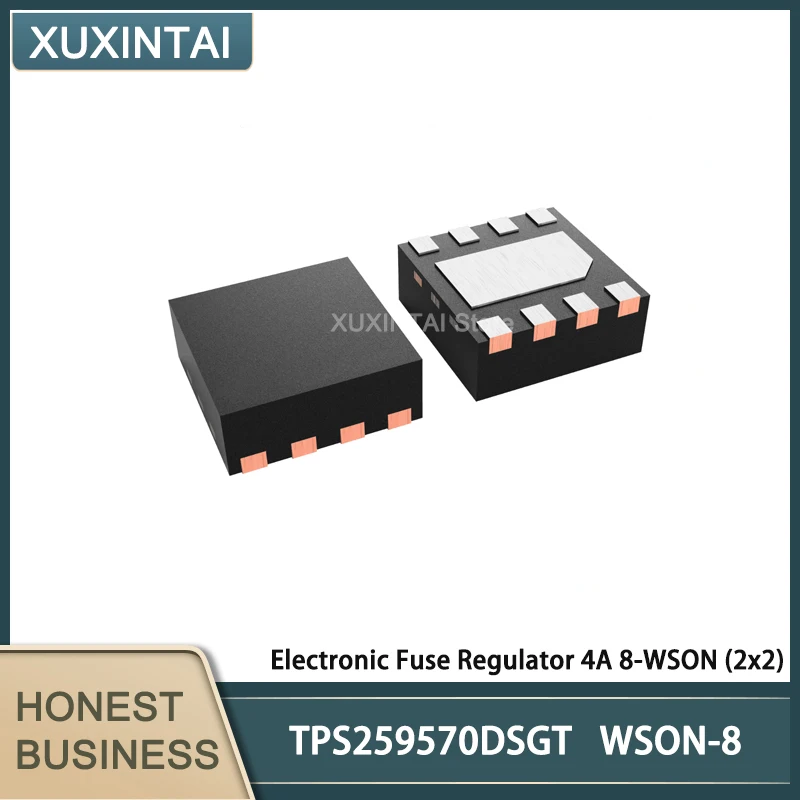 

10Pcs/Lot TPS259570DSGT TPS259570 Electronic Fuse Regulator 4A 8-WSON (2x2)