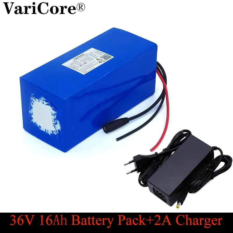 

NEW2023 VariCore 36V 16ah 18650 lithium Battery pack and 800watt 20A BMS protection 16000mAh backup power supply + 42V 2A charge