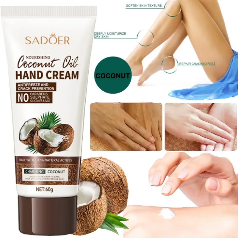 

Coconut Moisturizing Hand Cream Prevent Dryness Hydrating Whitening Anti-wrinkle Fall and Winter Anti-dry and Cracked Hand Cream
