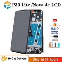 original aaa 6 15 display with frame replacement for huawei p30 lite nova 4e lcd touch screen digitizer assembly mar lx1