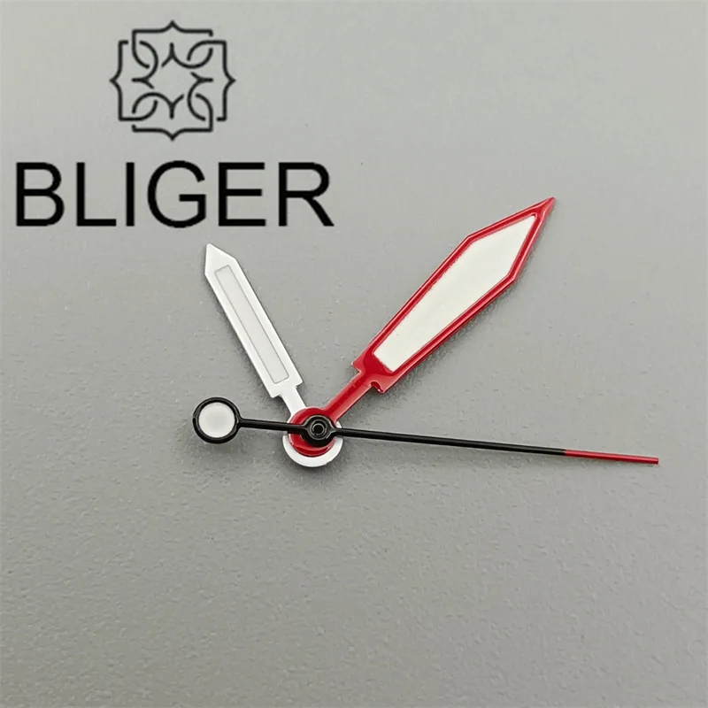 Часы-пилот BLIGER черные серебристые красные оранжевые лакированные супер C3