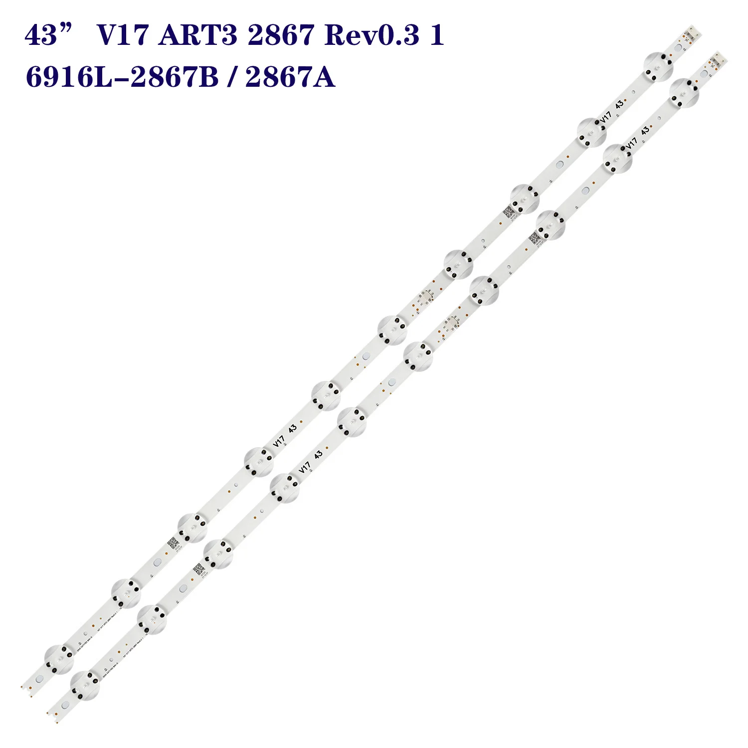 Светодиодная лента для подсветки LG 43UJ670V 43UJ651V 43LV340C-UB E74739 V17 43 ART3 2867 43uj6525 43uj6565 agf78709801