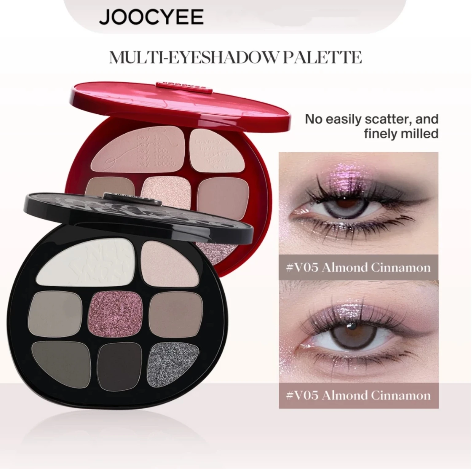 Фото Палитра теней для век JOOCYEE EYESHADOW, высокопигментированная, с бриллиантовым блеском, водостойкая, стойкая, матовая, косметика для макияжа №1