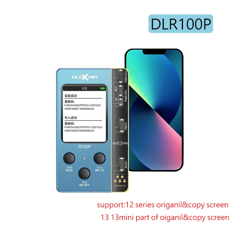 DL R200P Ture Tone Programmer For iPhone 12 PRO MAX MINI 13 Original&Copy Screen Recovery Support GX/JK/ZY/RJ/XY R100P