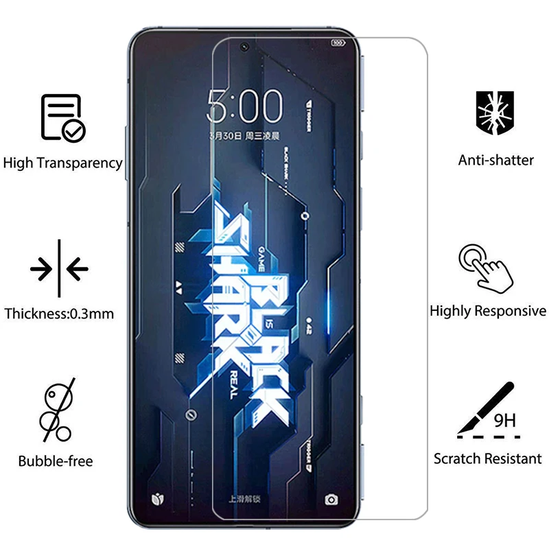 Закаленное стекло для xiaomi black shark 5 pro rs защита экрана на blackshark blackshark5 shark5 5pro