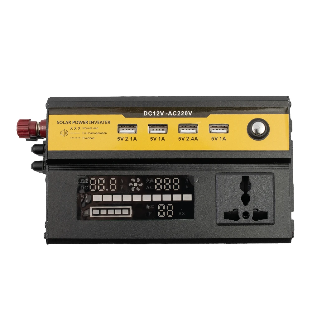 

High Quality Car Inverter 24V-220V 5000W Accessories Battery Display Durable For Car Light Parts Power Inverter