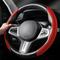 universal car interior steering wheel cover carbon fiber non slip cover car modification supplies auto decoration accessories