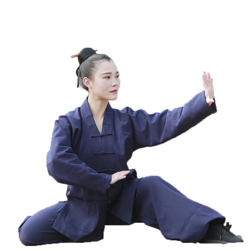 Tai Chi Clothing Breathable Linen Cotton Practice Clothes Women Martial Arts Clothes Performance Clothes Taoist Clothes 2022 New