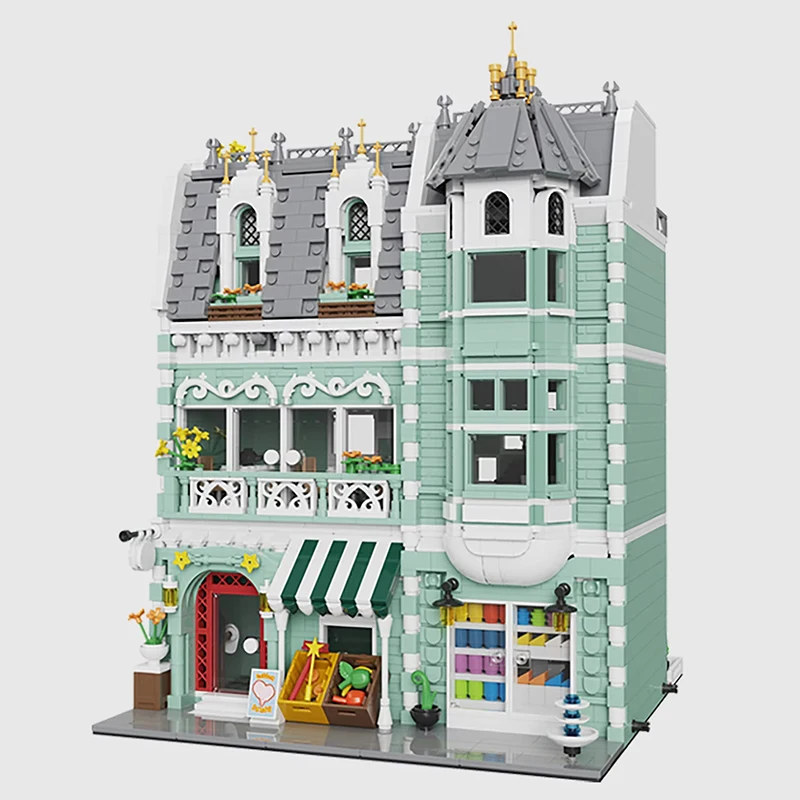 2225 шт. Детский конструктор зеленая Роза