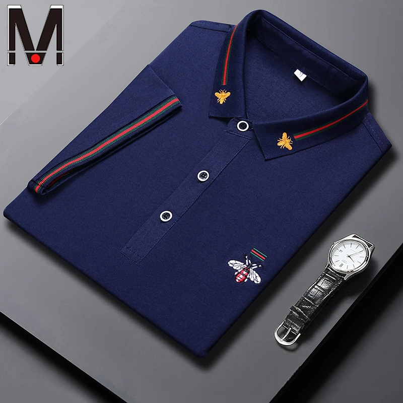 

Fast Shipping New Men's Embroidered Short Sleeve POLO Casual Short Sleeve Top Men's T-Shirt