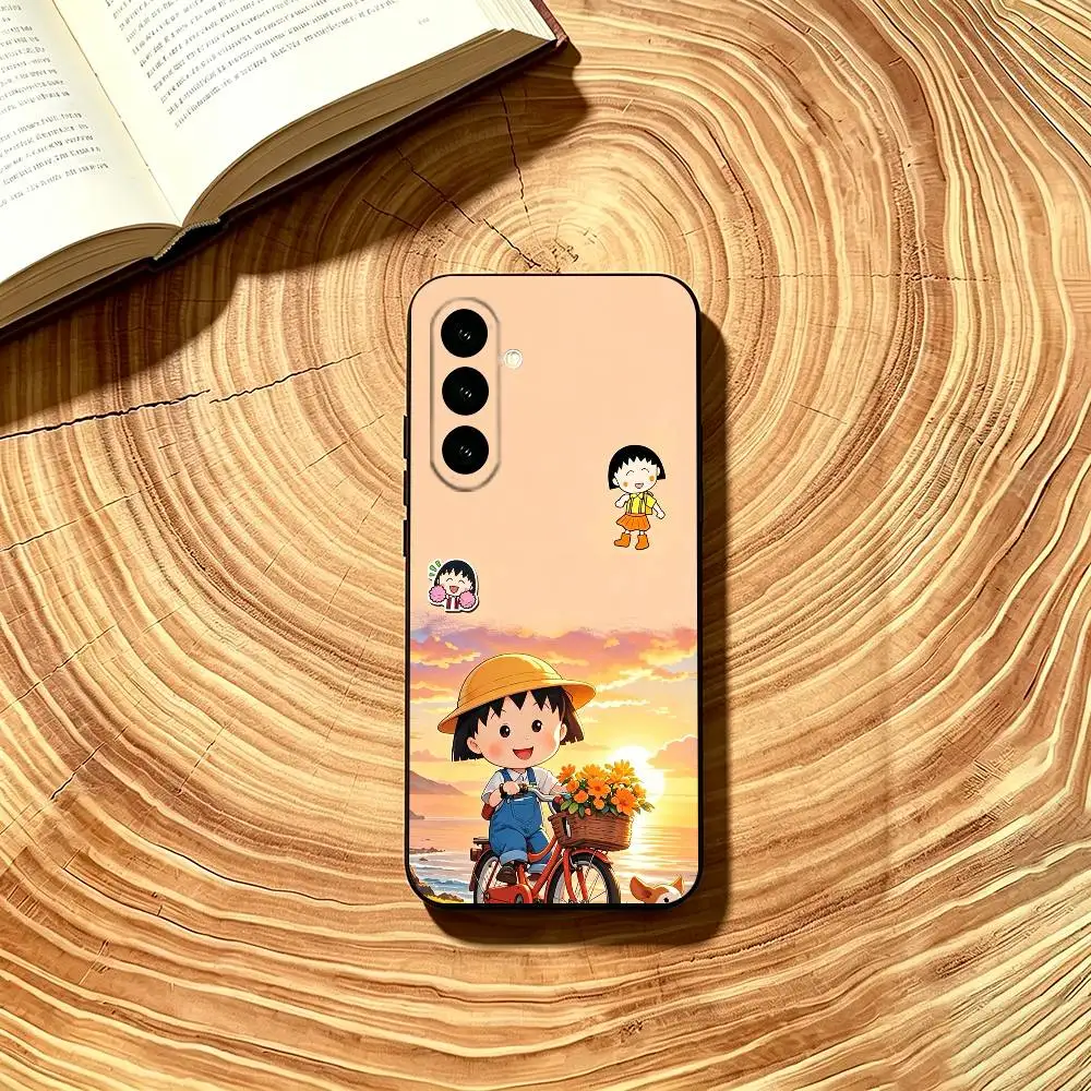 Чехол для телефона Anime C-Chibi Maruko Chan, мягкий черный, для Samsung Galaxy A73, A72, A71, A70, A53, A52, A51 (art.: 3920daeddaa7d) - 3920daeddaa7d