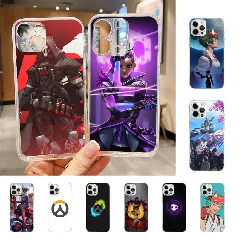 

Hot Game O-Overwatch Phone Case For Iphone 7 8 Plus X Xr Xs 11 12 13 Se2020 Mini Mobile Iphones 14 Pro Max Case
