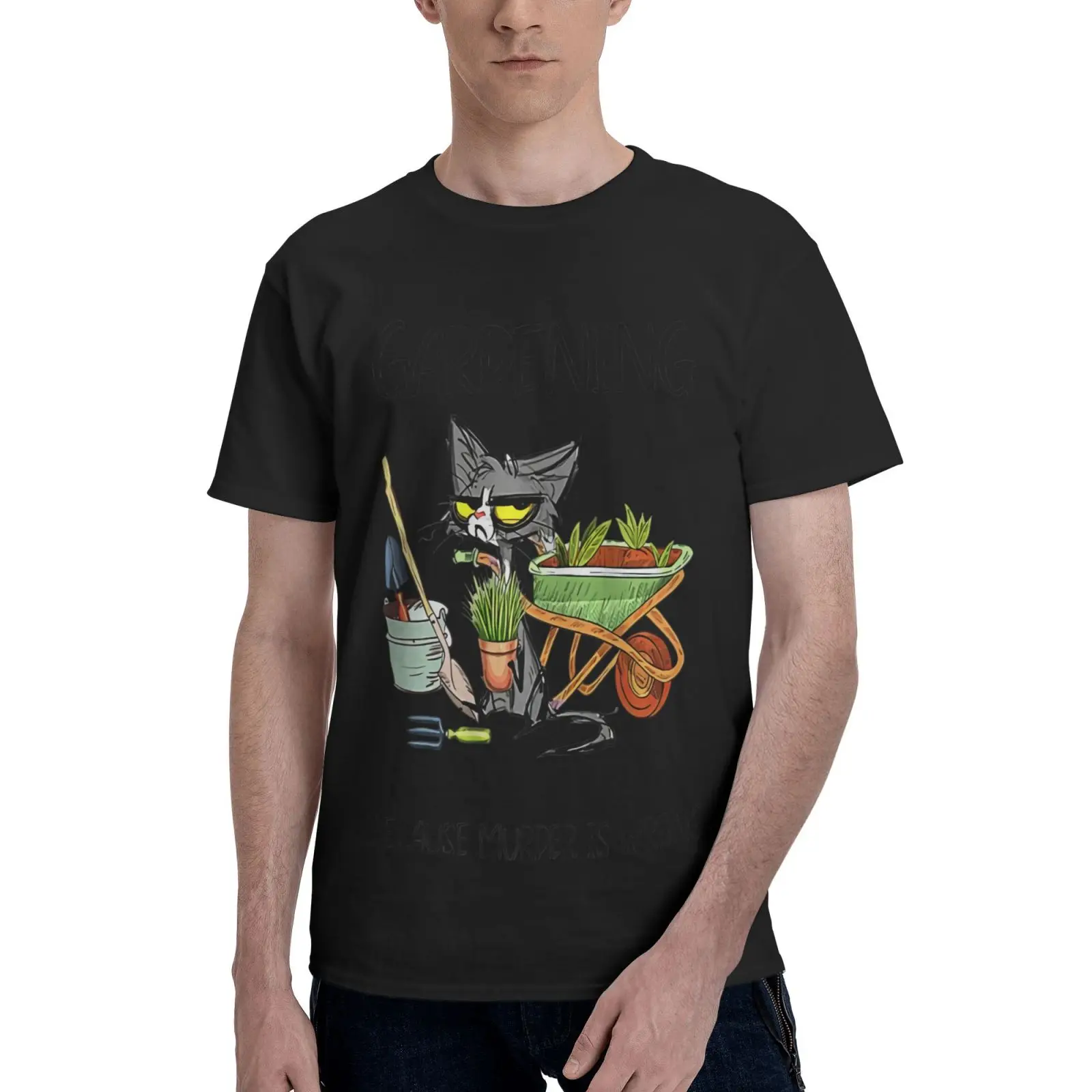 

Mother's Day Gardening Because Murder Is Oversized T-Shirt Tshirt T-Shirt Men T Shirt Anime Clothes T Shirt Anime T-Shirt Tops