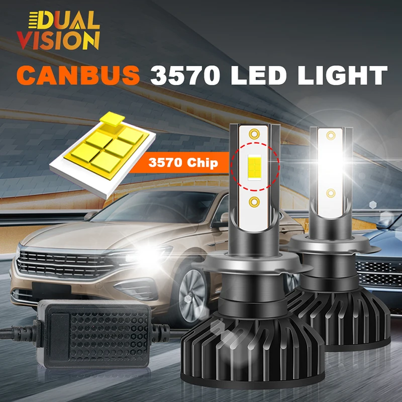 Мини-светодиодные Автомобильные Фары Canbus 30000lm 300w H4 H7 H1 H11 6000k 8000k Дальнего Света 9005