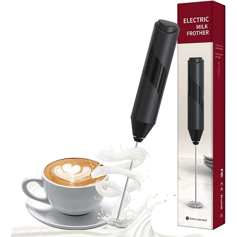 

Milk Frother Handheld, Electric Milk Frother For Coffee, Coffee Frother Electric Whisk Drink Mixer For Lattes Milk