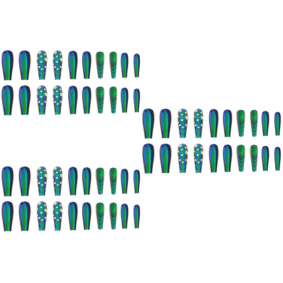 

72 Press on Nails Spider Pattern False Nails Extra Nails for
