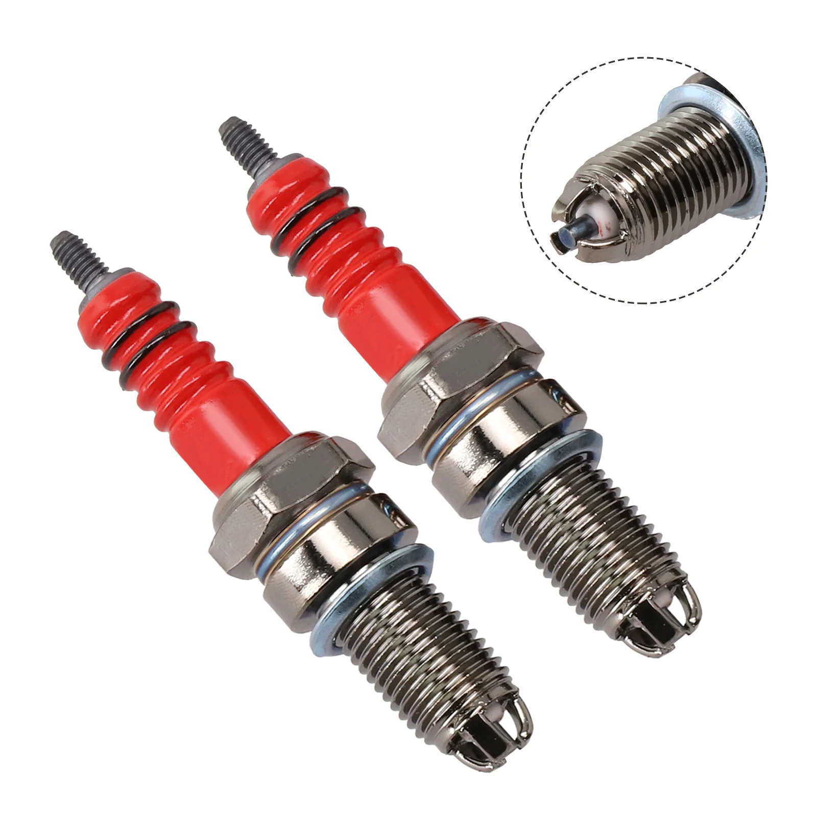 

2Pcs Motorcycle Spark Plugs D8TC For 125cc 150cc 200cc 250cc CG125 CF250 CH250 ATV GY6 Atv Moped Scooters Dirt Bike