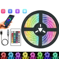 2m 5m led strip light rgb dc 5v 2835 usb bluetooth diy flexible diode suitable for party living room decor luces holiday gift