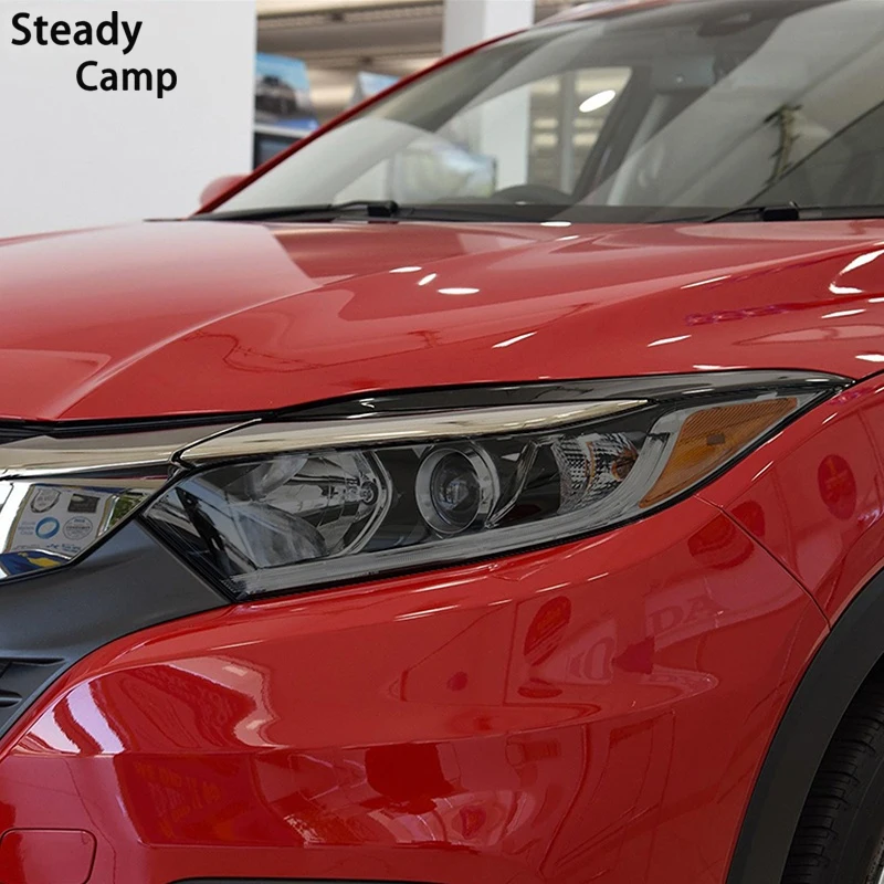 

Защитная пленка для автомобильных фар, 2 шт., Прозрачная черная наклейка из ТПУ для восстановления автомобильных фар, аксессуары для Honda HRV 2016...