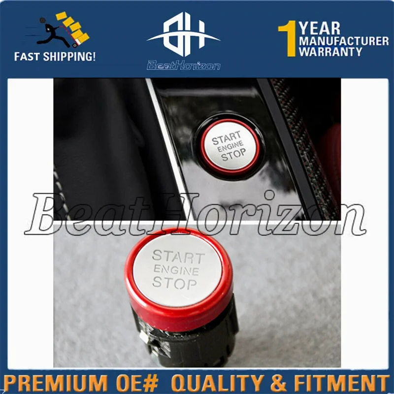 

8K0905217C для AUDI Q5 A4 B8 A5 S5 RS5 красный хромированный переключатель включения и остановки двигателя кнопка Зажигания