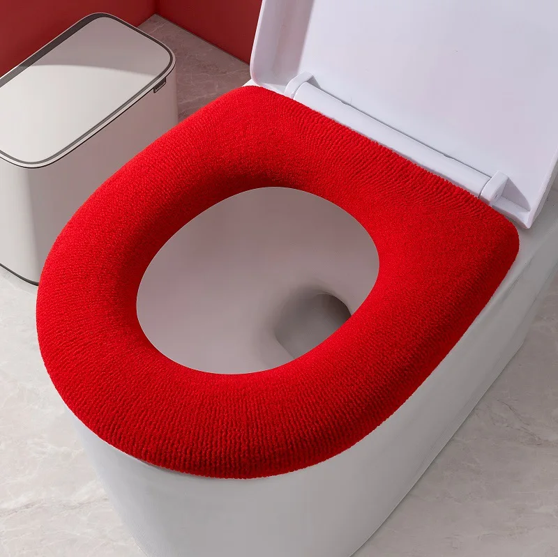 

MOONBIFFY Теплый хлопковый чехол на сиденье унитаза