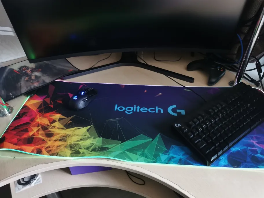 Коврик для мыши Logitech alf★ игровой Нескользящий Резиновый коврик клавиатуры