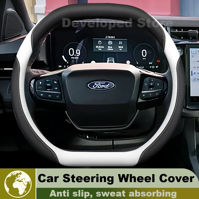 Фото Чехол на руль для нового Ford Puma ST Line 2026 2025 2024, двойной D-образный, для Ford Capri, аксессуары 2025 №5