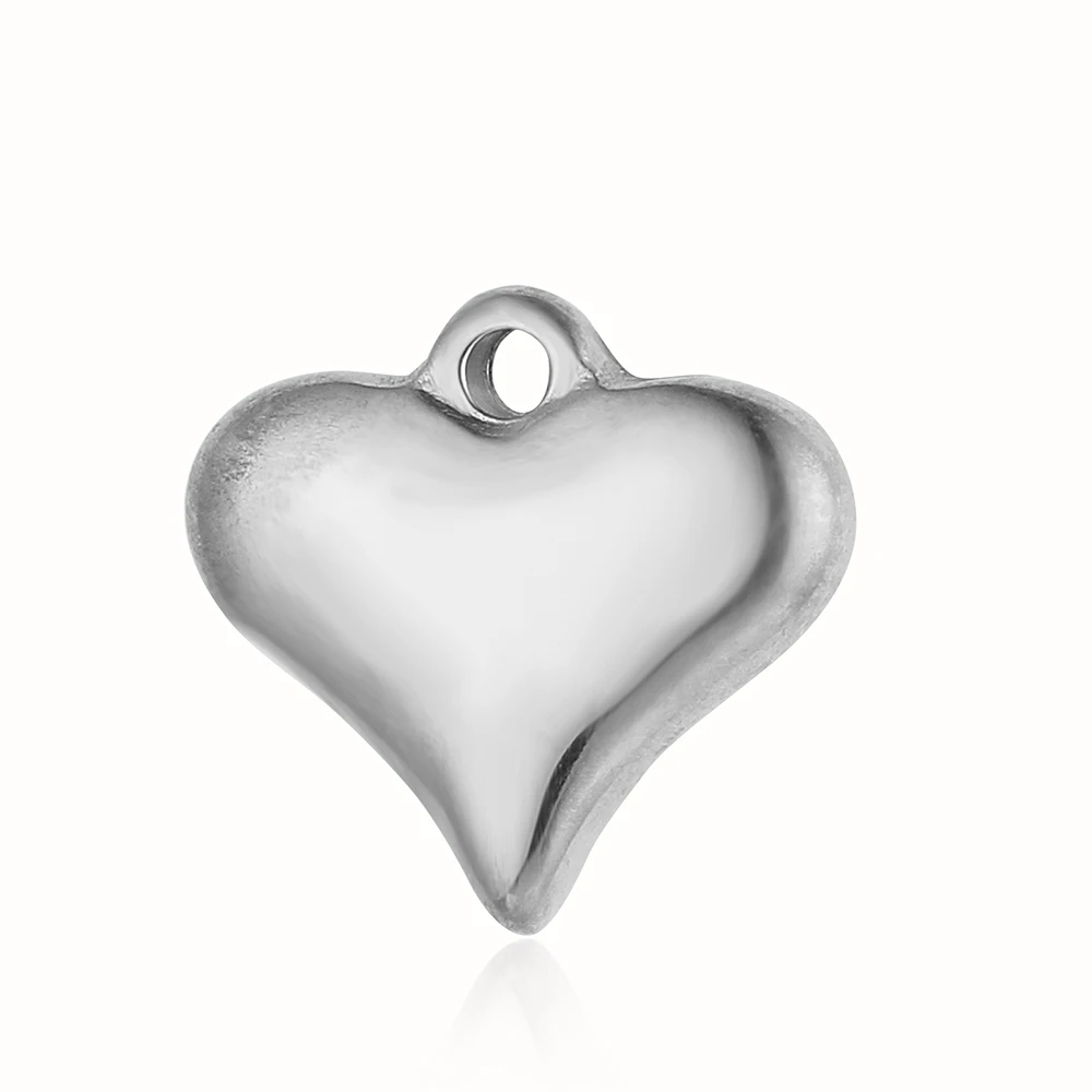 3 шт./лот подвески в форме сердца из нержавеющей стали для ключей