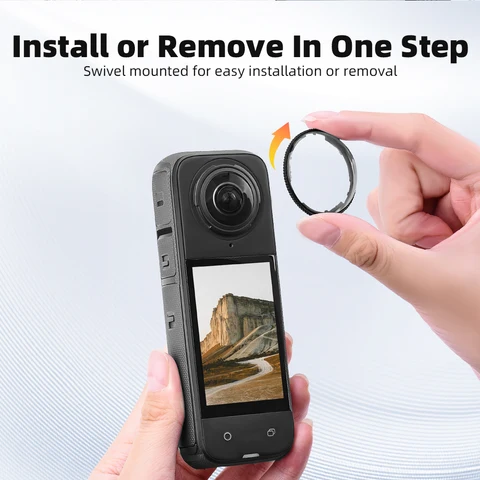 Стандартные Защита объектива для Insta360 X4 Защита объектива для Insta 360 X4 клейкая Защитная пленка для камеры аксессуары