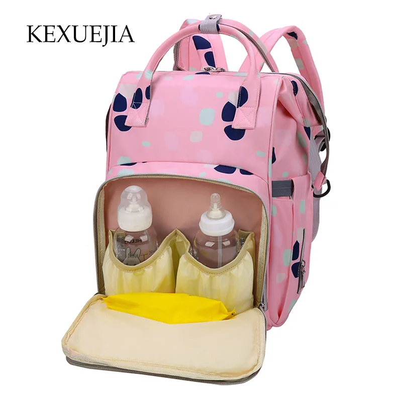

KEXUEJIA Fashion Nappy Bag Big Capacity Mommy Bag Maternity Backpack Baby Diaper Bags Casual Handbag Shoulder Bag Stroller Bag