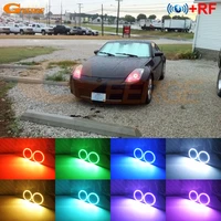 for nissan 350 z 350z rf w wireless remote bluetooth compatible app ultra bright multi color rgb led angel eyes kit halo rings