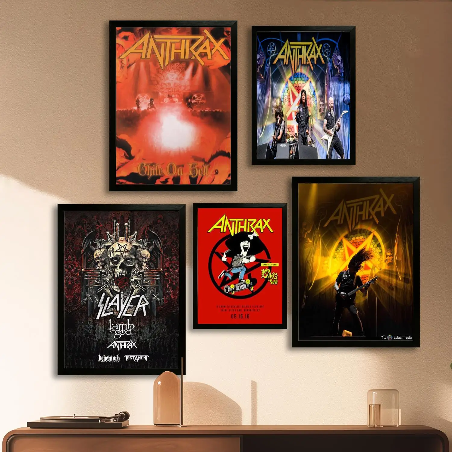 Плакат на холсте Anthrax настенное искусство печать с изображением современная