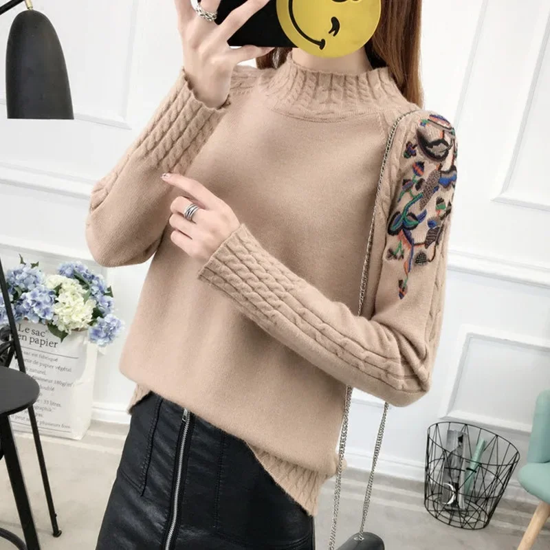 2024 весенне-осенний новый вязаный топ женская винтажная одежда корейский стиль