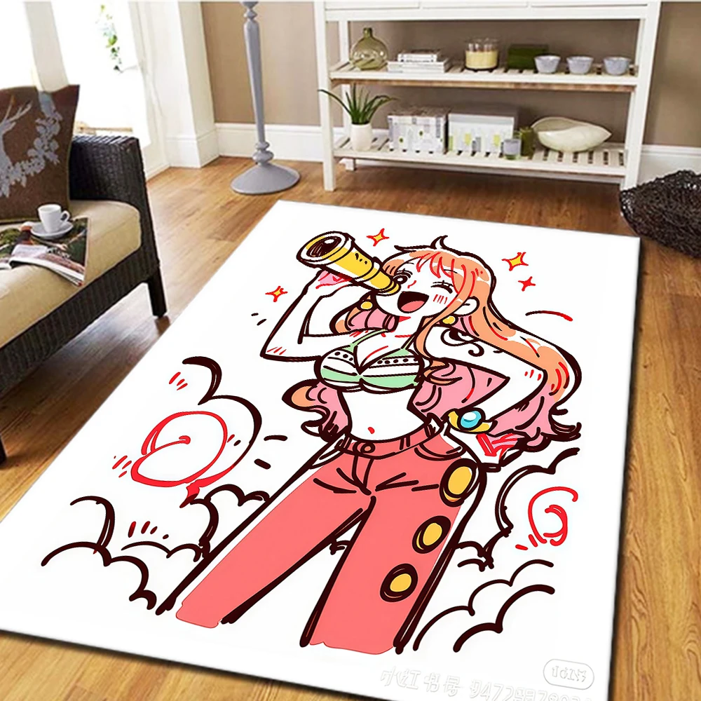 Фото Ковер One Piece Nami для гостиной, спальни, домашнего декора, крутой киноковер и игровой коврик для пола -HE119 №4